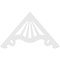 Ekena Millwork Pitch Marshall Architectural Grade PVC Gable Pediment, 48"W x 28"H x 1"P (14/12) GPP048X028X100MAR - alternate 5